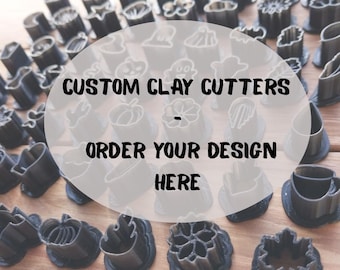 Custom Clay Cutter – Personalized Design from Your Photo, Polymer Earrings Cutter Tool for small business & makers