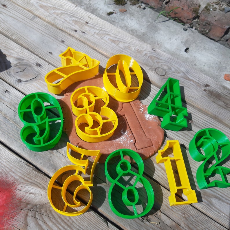 Extra Large Number Cookie Cutter Set Numbers Full Set 09 Etsy