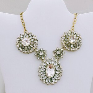 Short necklace (original vintage) with crystals &quot;America 40&quot;