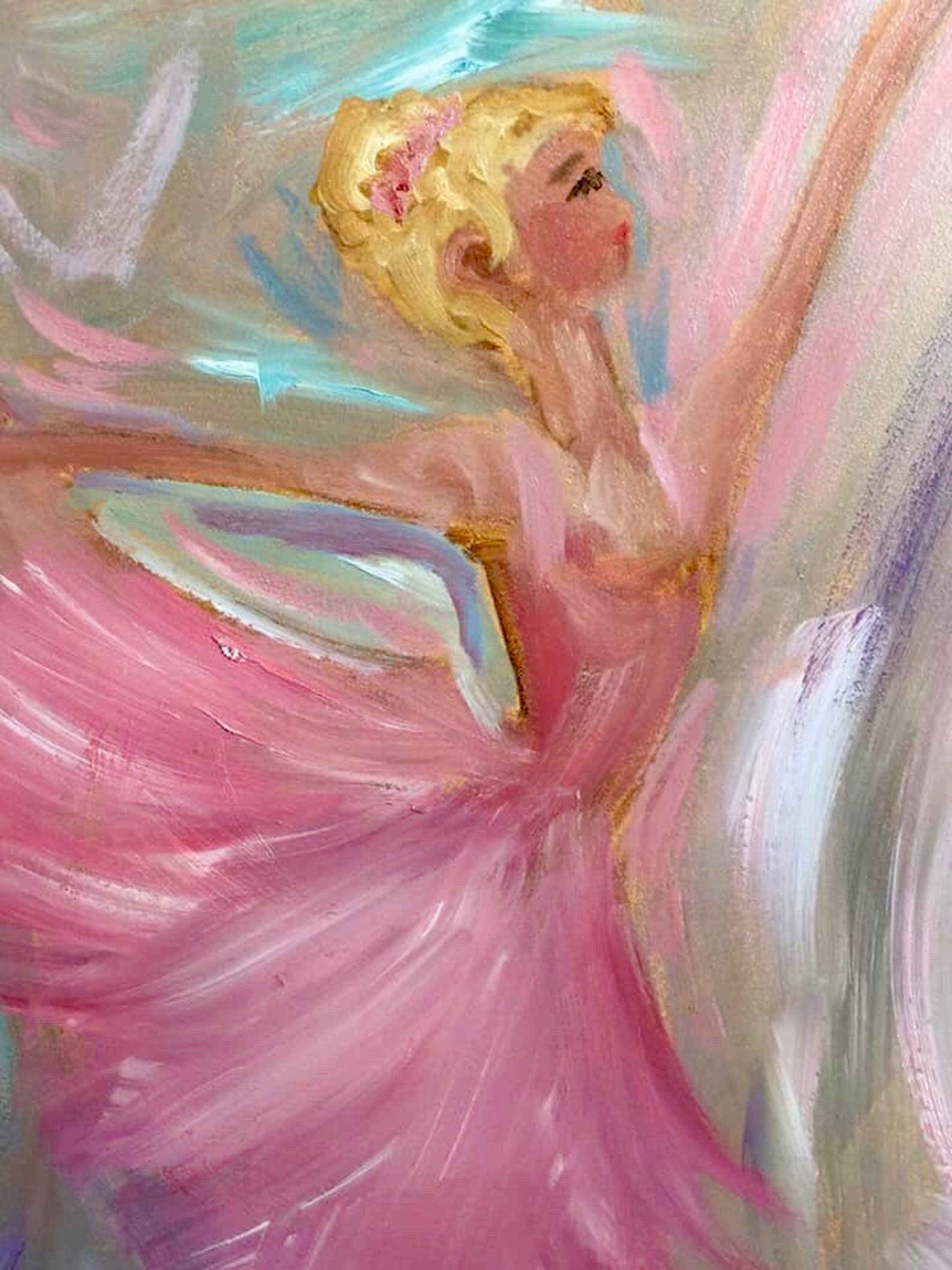 Colorful Ballerina Ballet Art Print Dancer 5x7 Etsy