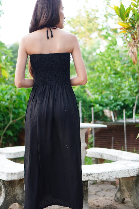 green emerald velvet dress Cabo Midi Dress, Black main image 1