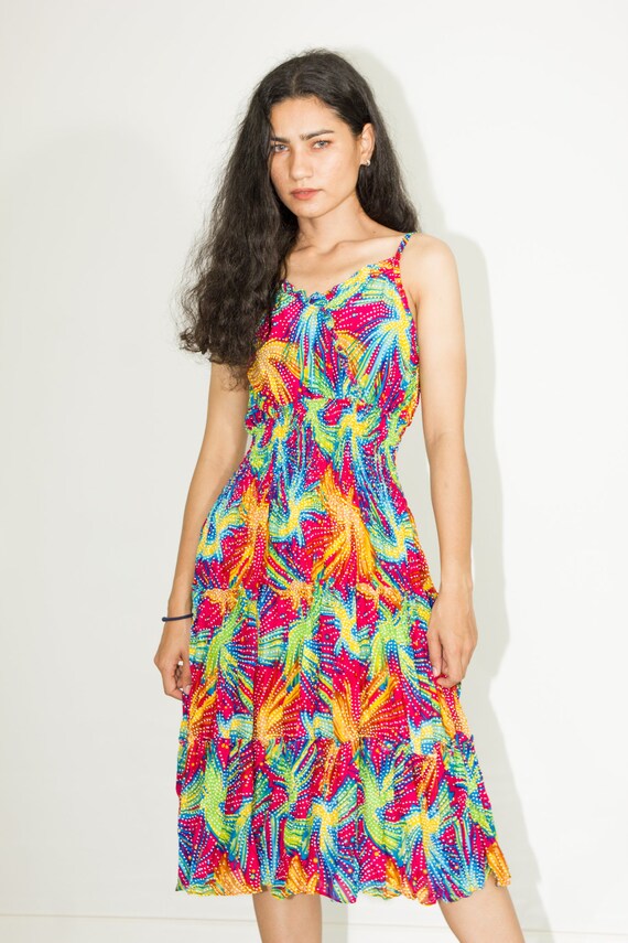 colorful floral dress