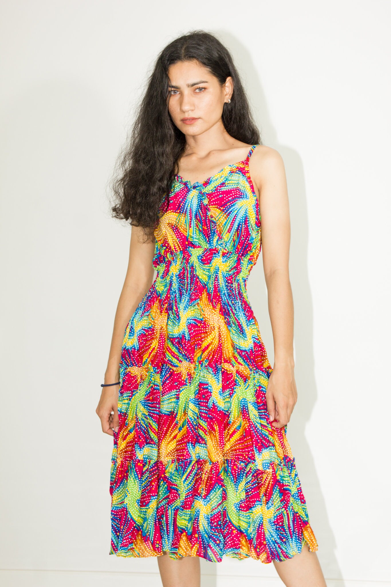 Colorful Floral Dress / Raffle Dress 