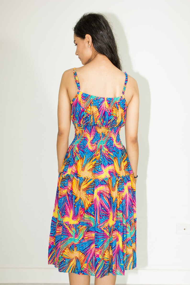 Spaghetti Strap Dress / Raffle Dress /smocked Dress / Summer Etsy