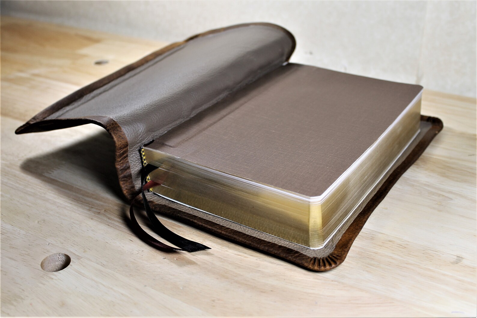 Leather Bible KJV Antique Cowhide Etsy