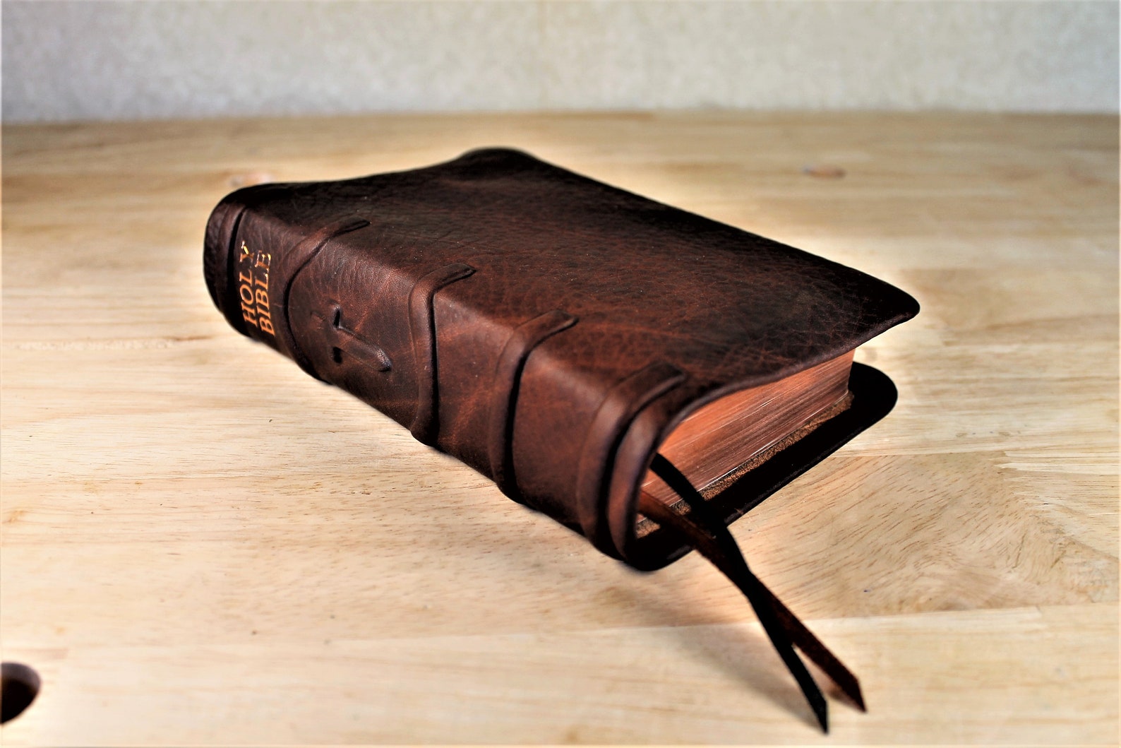 Leather Bible KJV Compact Volcanic Kodiak Etsy