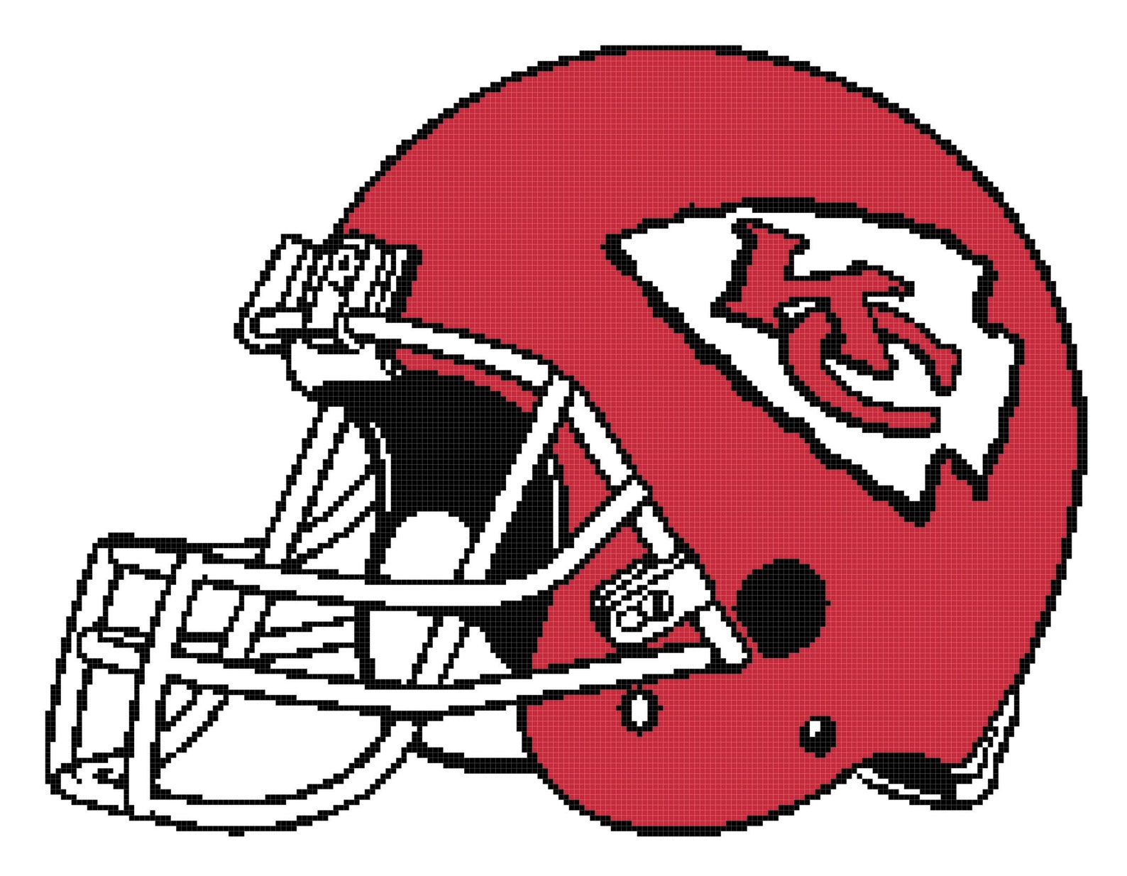 Kansas City Chiefs Football Helmet CROSS STITCH PATTERN Etsy