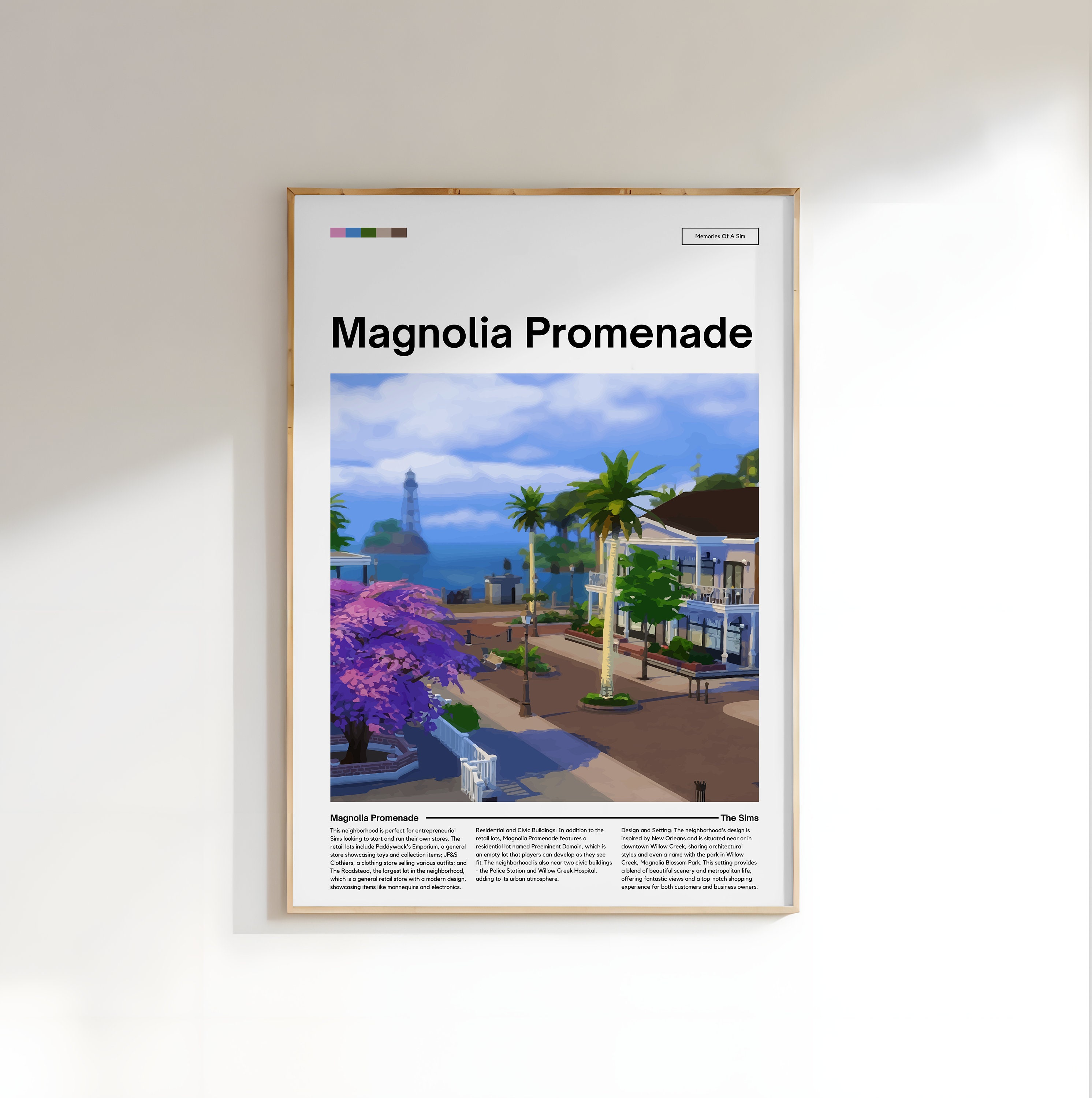 The Sims 4 Magnolia Promenade Digital Download Memories of a Sim minimal Game Artcozy City