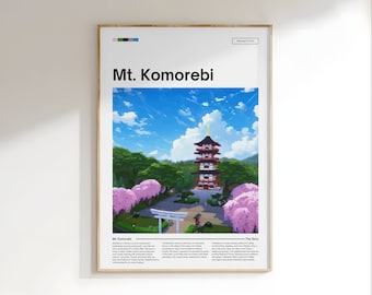 Die Sims 4 Mt. Komorebi Digitaler Download | Erinnerungen eines Sim |Minimal Game Art|Cozy City Poster |Spiel Inspiriert |Gaming Poster Plumbob Sims