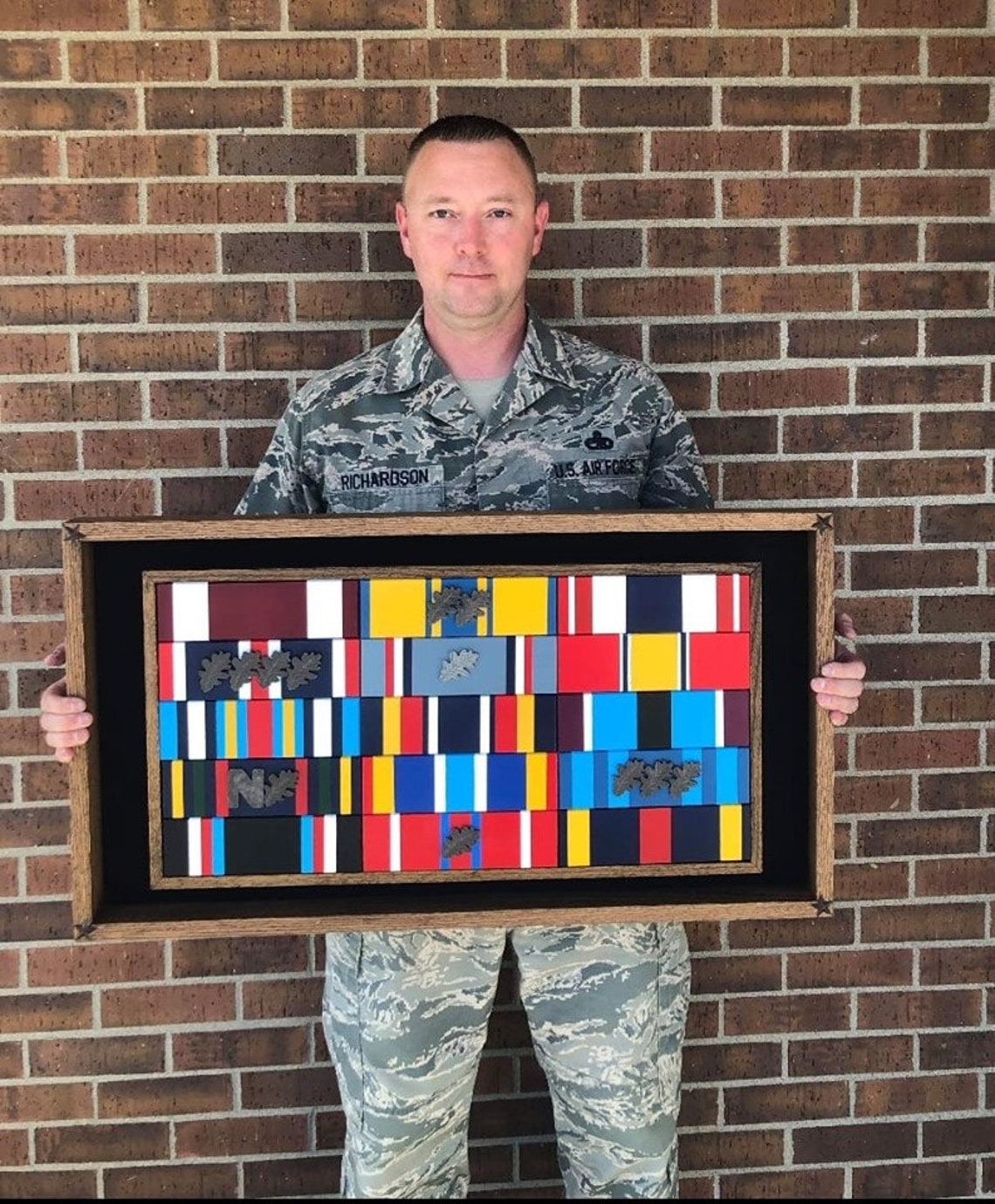 Wooden Military Ribbon Rack Etsy