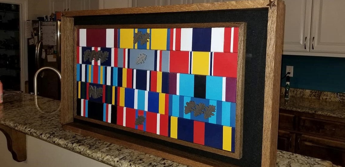 Wooden Military Ribbon Rack Etsy UK