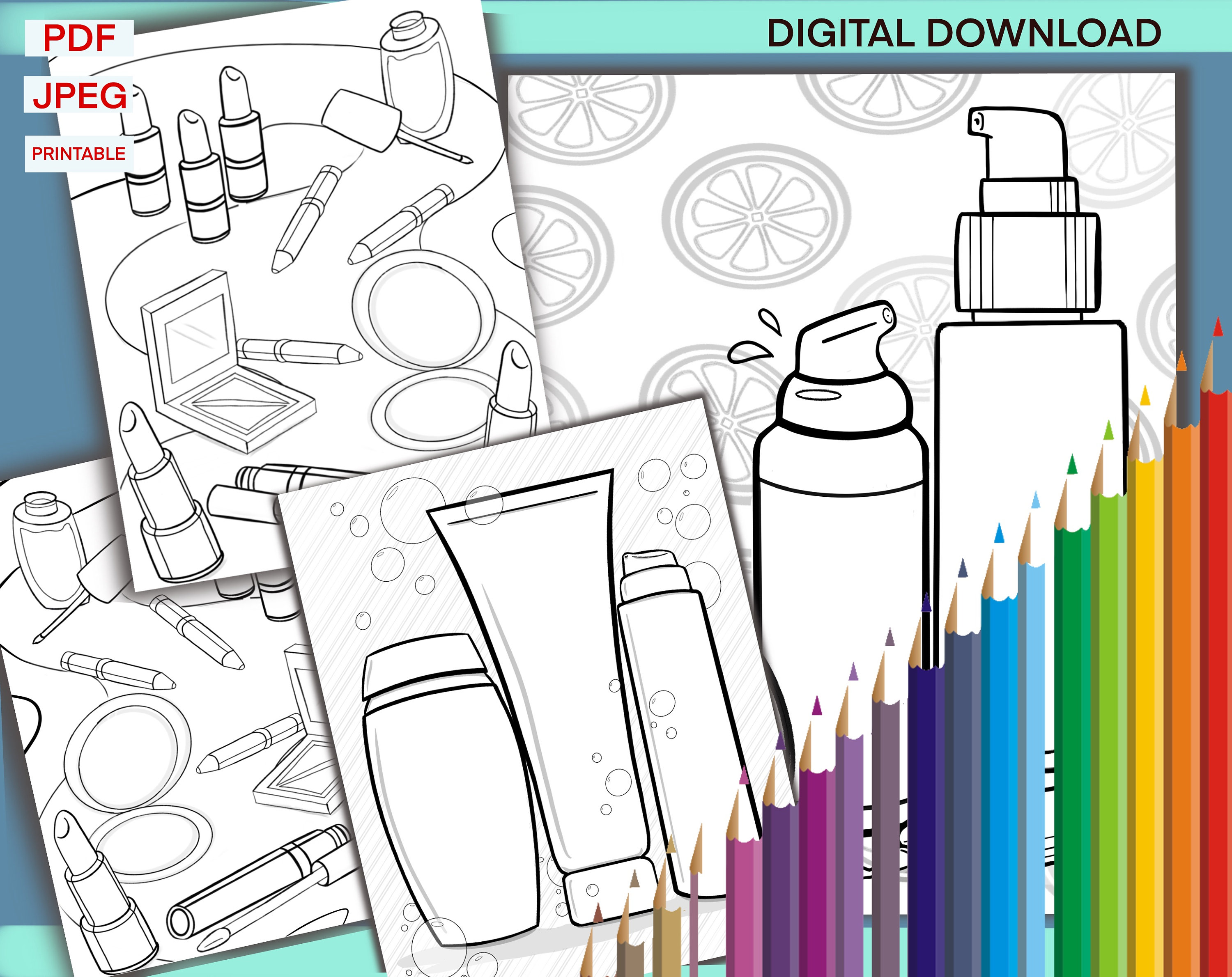 COSMETOLOGY 101 Coloring Page Worksheet Pack Teacher Tools - Etsy