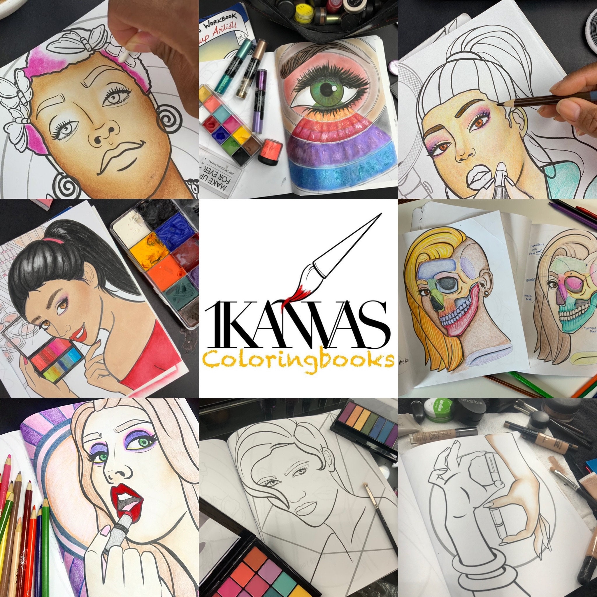 Color Theory Worksheet | Makeup Artist Coloring Pages (PDF) - Etsy