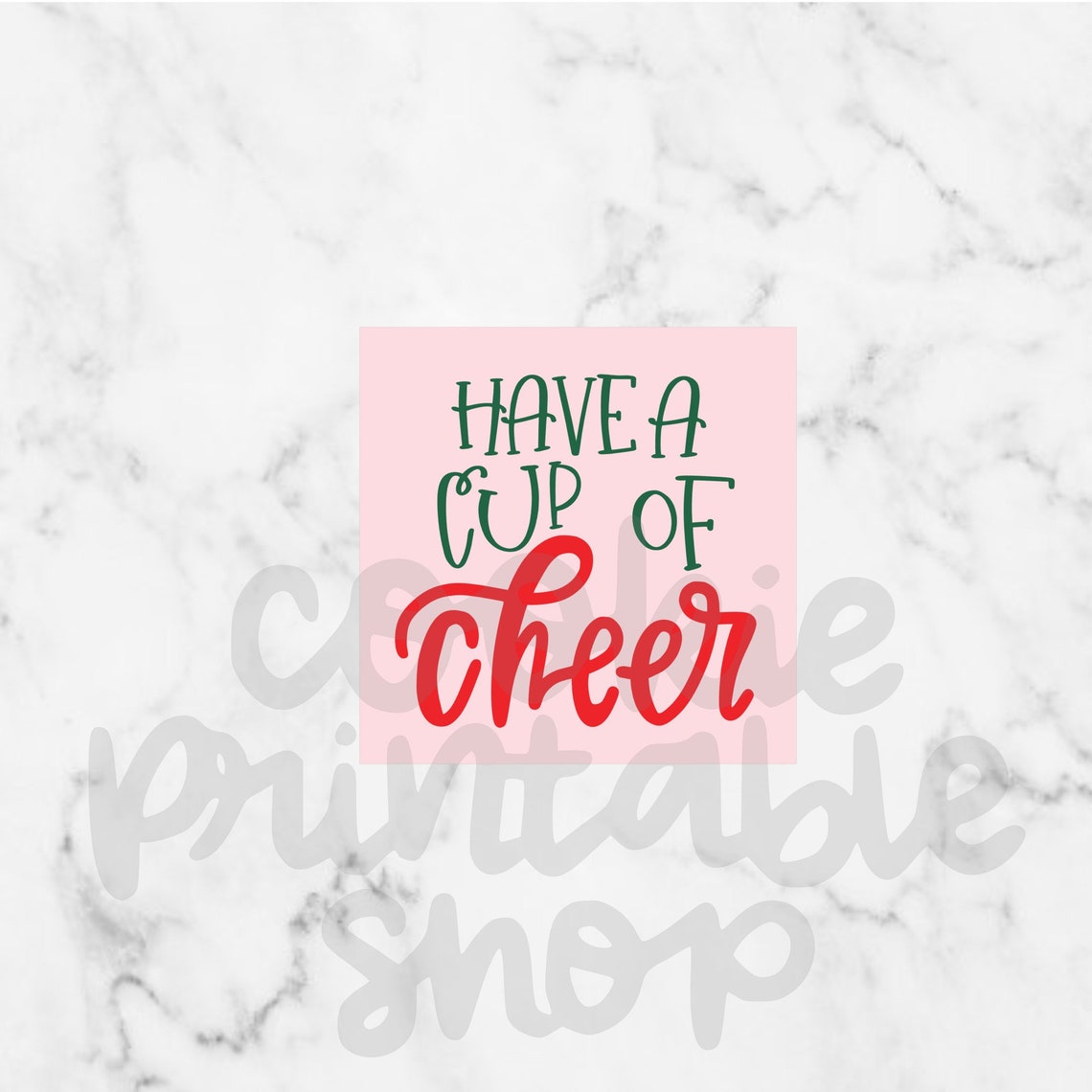 Have a cup of cheer TAG printable tag instant download Etsy España