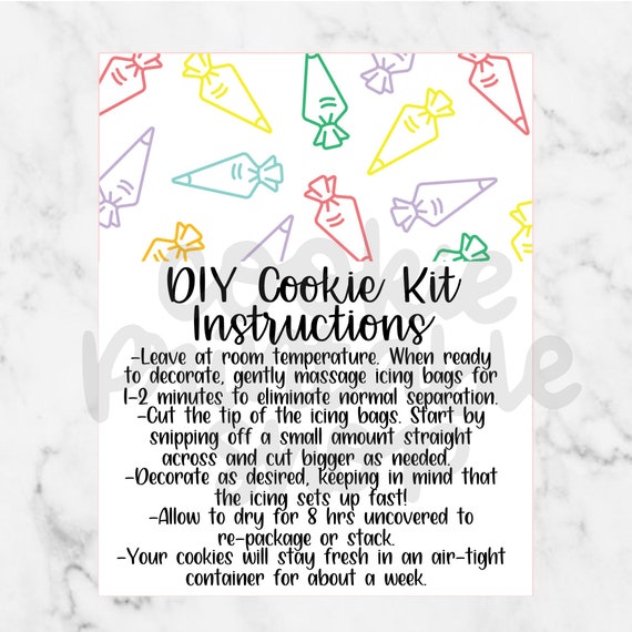 Diy Cookie Kit Instructions Printable Free Diy Kids Travel Binder