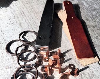 Heritage #12 Copper Rivet Burr Setter: Heavy Duty Steel Leathercraft Tool