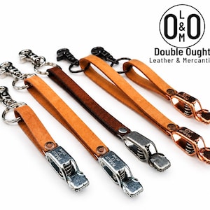 Clip para guantes de trabajo de cuero, soporte para guantes personalizable con abrazadera de acero, clip para cinturón y llavero.