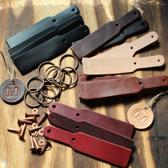 blank leather key fobs