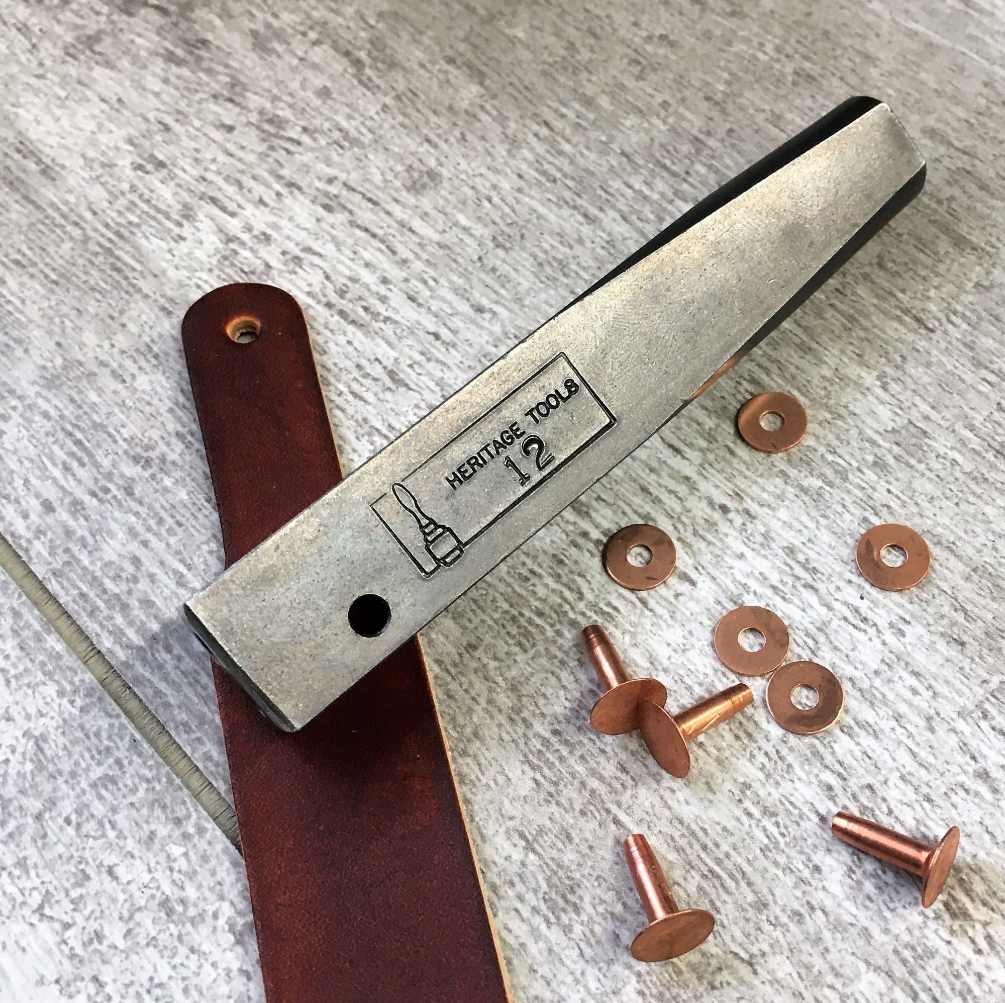 Heritage12 Copper Rivet/burr Setterheavy Duty Steelas Well Etsy
