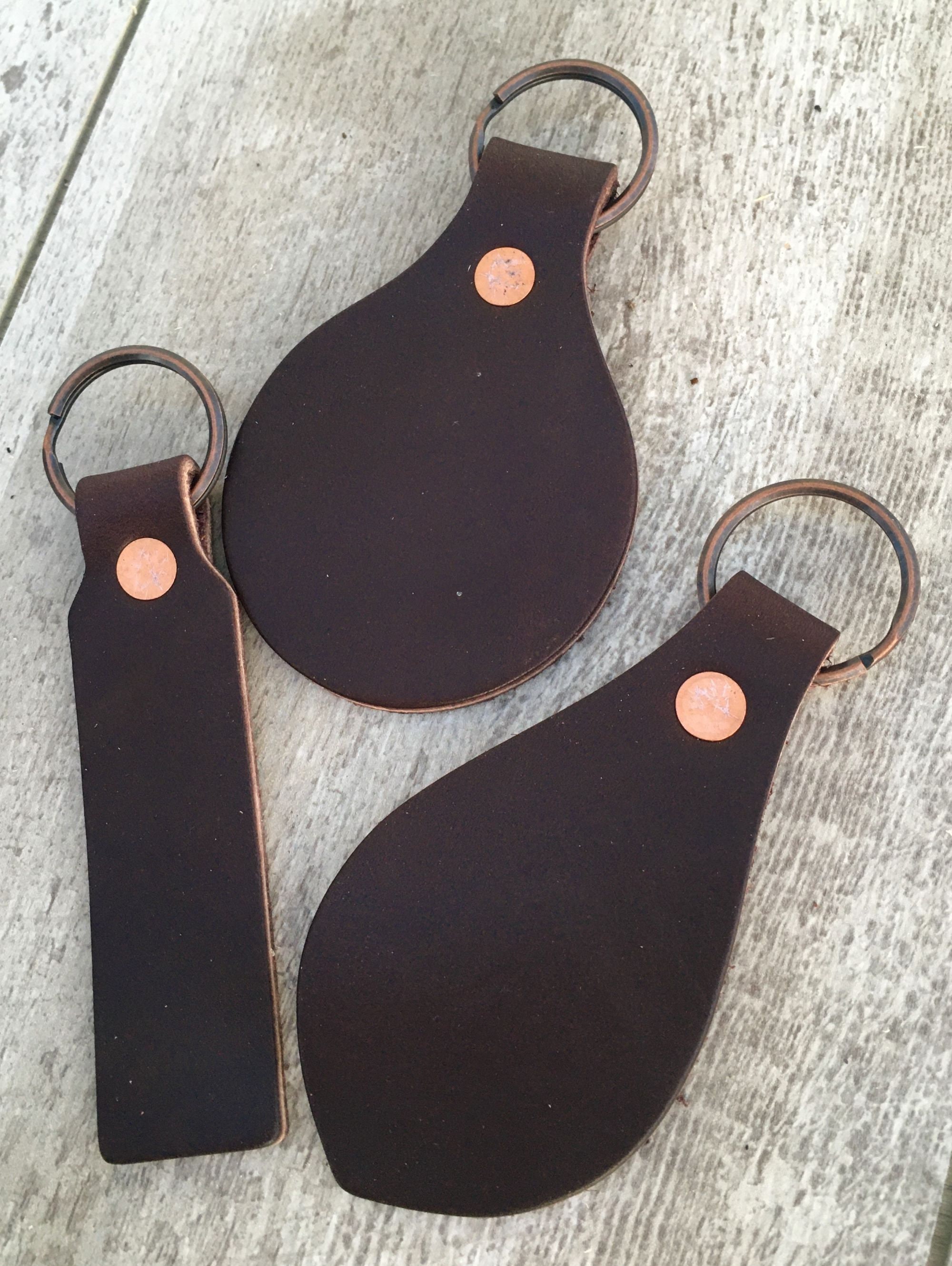 Duvall Leatherwork Small Leather Key Fob