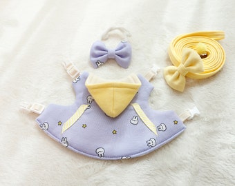 Hoodie Pocket Harness (Lila) för Only Rabbit/Kanin