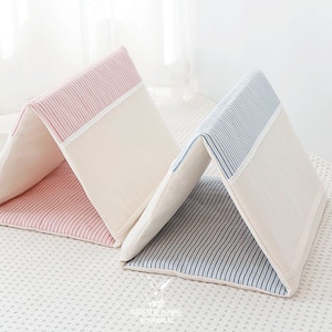 Pet Mini House for Bunny and Guinea pig (Stripe Pink / Blue)