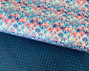 Faux leather sheets.Fine glitter, Mermaid scale, Leather pieces.Leather hair bows. Glitter fabric, Printed faux leather.Bundle, DIY hairbows