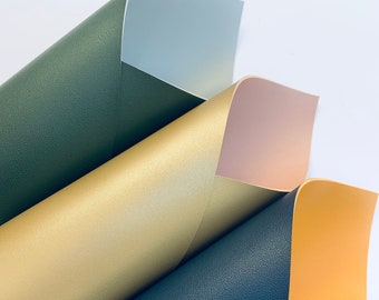 Double sided leather, DIY hairbows, Faux leather sheets, Leather earrings, Texture faux leather, Bundle sheets, Leather sheet, Vinyl fabric