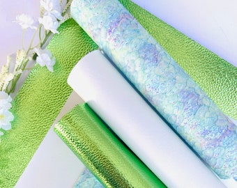 Faux leather sheets, Easter print leather,DIY hair bows,Easter faux leather,Texture faux leather, Glitter fabric,Flower faux leather, Bundle