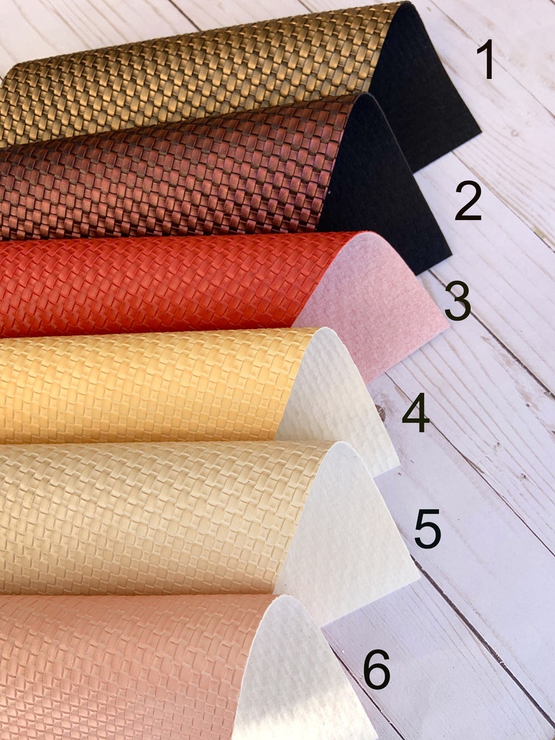Faux Leather Sheets for Earrings. Basketweave 6 Colors DIY Etsy