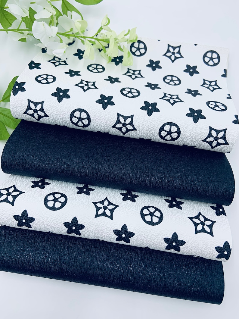 Faux leather sheets, Leather sheet, Black faux leather, Printed faux leather, Faux leather earring, DIY faux leather, Craft supplies leather bild 4