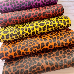 Leopard, faux leather sheets. Faux leather, Leopard print, DIY hairbows, Cheetah print, leather sheet, Leopard pattern, Leather hair bow