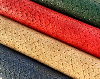 Ostrich faux leather sheets. Leather sheet, Texture faux leather. Leather hairbows. Leather earrings. Faux leather fabric. DIY leather.