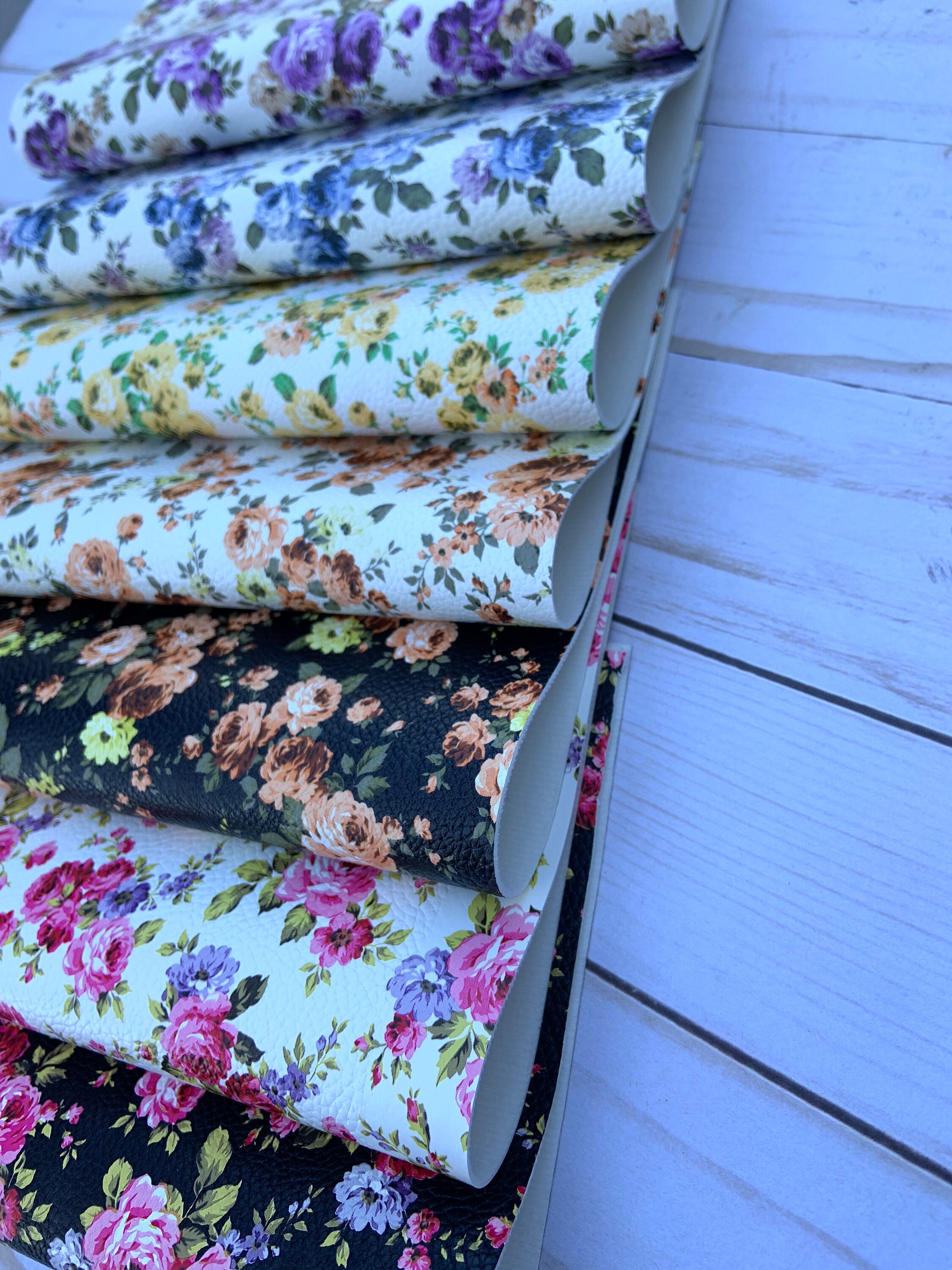Faux Leather Sheets Wholesale Faux Flowers Leather Pieces. Etsy