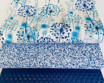 Faux leather sheets, Floral print, DIY hair bows, Blue faux leather, Craft supplies, Texture faux leather, Leather for earrings, DIY leather