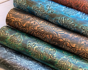Faux lettre sheets, Vintage floral fabric, Faux leather earrings. Leather sheet, Floral faux leather, DIY hairbows.