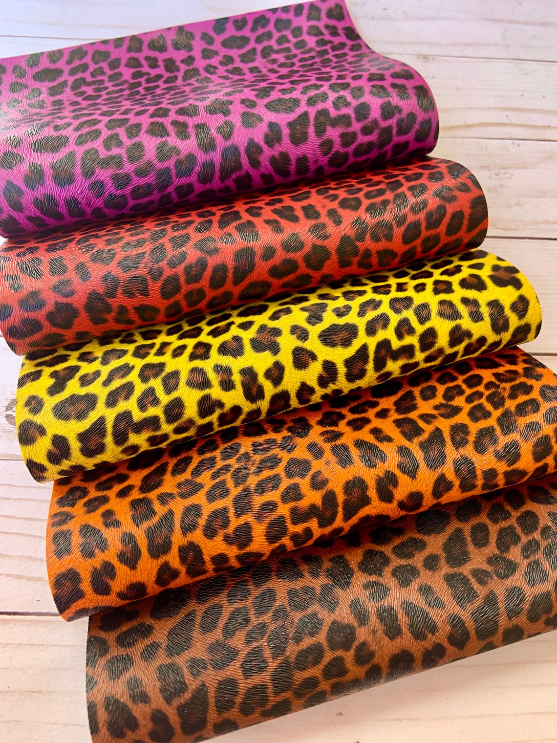 Leopard, Faux Leather Sheets. Faux Leather, Leopard Print, DIY Hairbows ...