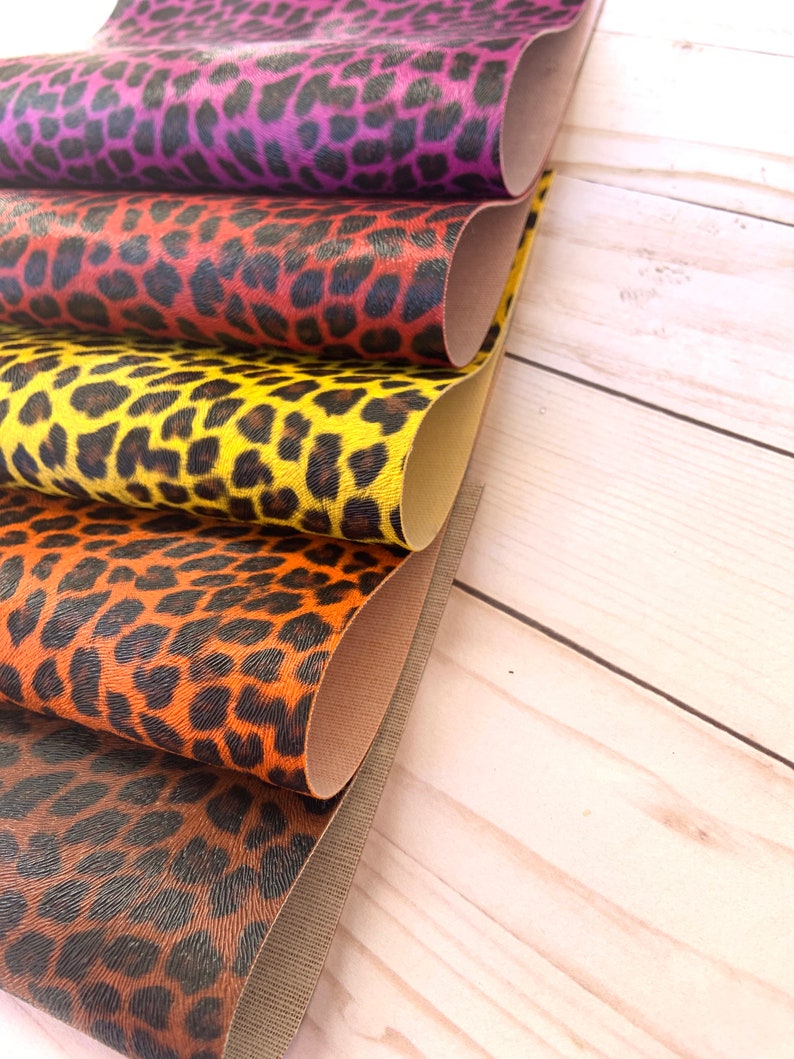 Leopard, Faux Leather Sheets. Faux Leather, Leopard Print, DIY Hairbows ...