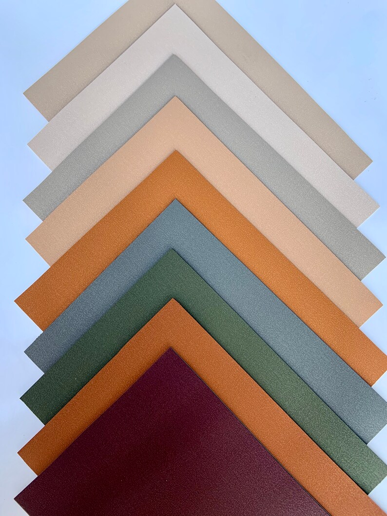 Faux leather sheets Double sided faux leather DIY Etsy