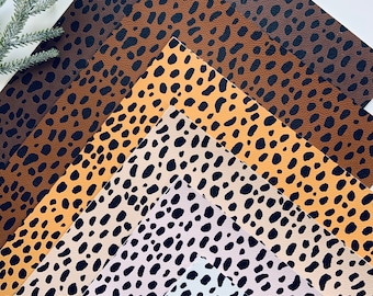 Faux leather sheets, Cheetah print, Leopard, Cheetah faux leather, DIY hair bows, Leather sheet, Printed faux leather, Leather for bows