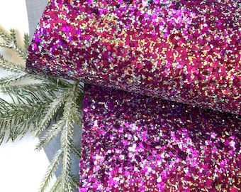 Glitter fabric sheets, Hair bows, Chunky glitter, Purple glitter sheets, DIY glitter bows, Texture sheet, Shine fabric, Hair bows