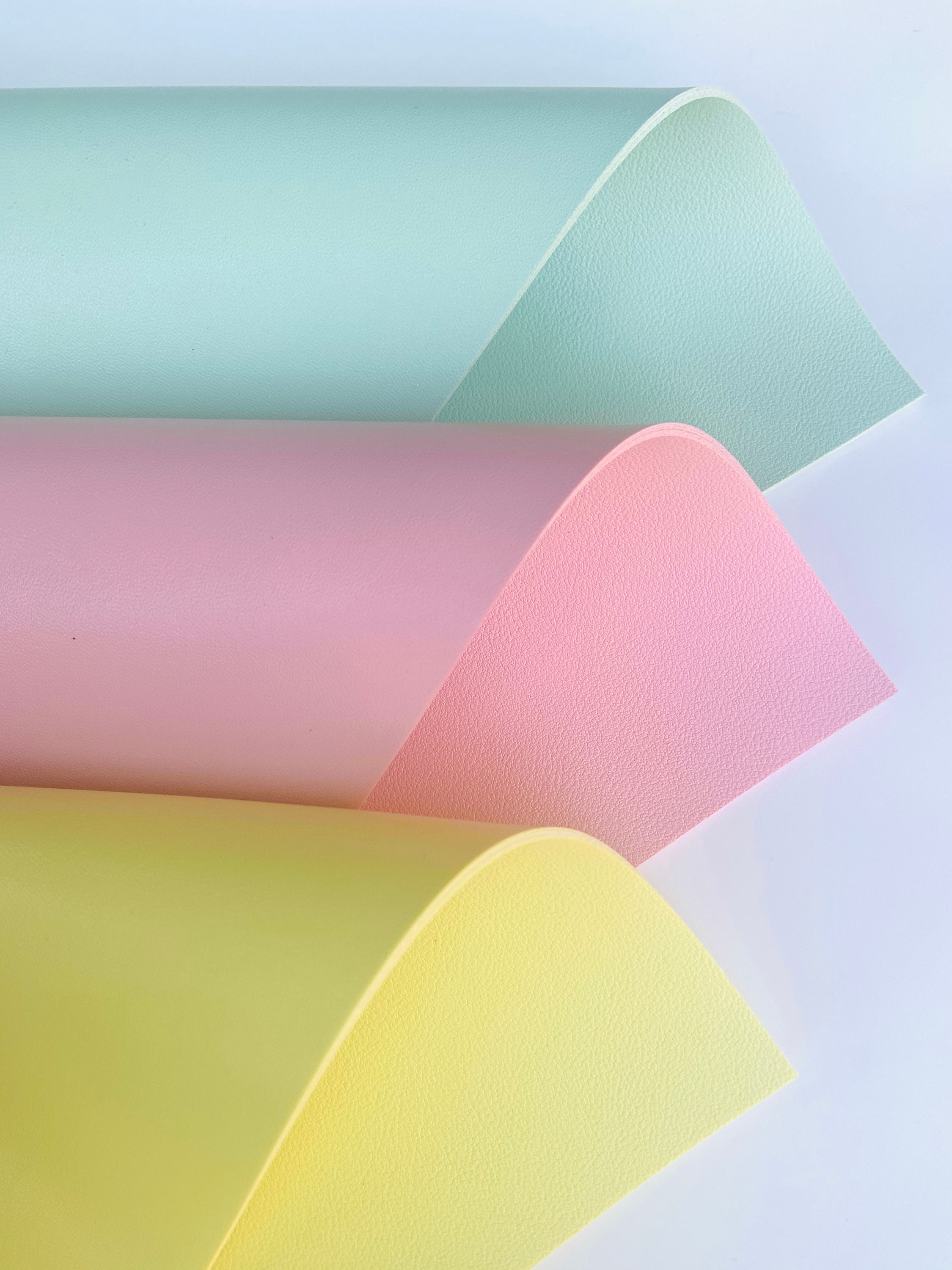 Faux Leather Sheets Double Sided Leather Leather Sheet DIY Etsy