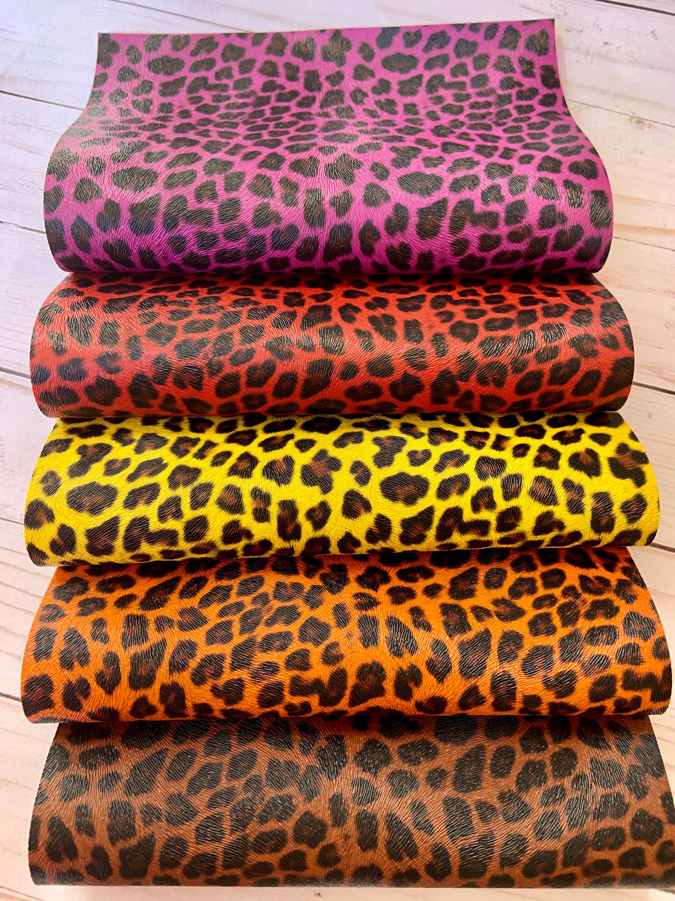 Leopard, Faux Leather Sheets. Faux Leather, Leopard Print, DIY Hairbows ...