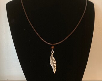 Feather Pendant Necklace