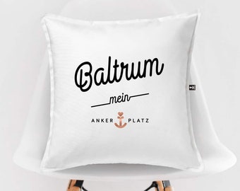 Kissen Ankerplatz Baltrum Souvenir