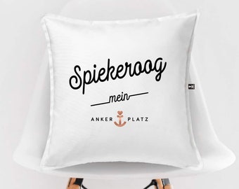 Kissen Ankerplatz Spiekeroog Souvenir