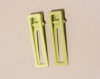 Lu Lu Pistachio - Green Yellow Hair Clips