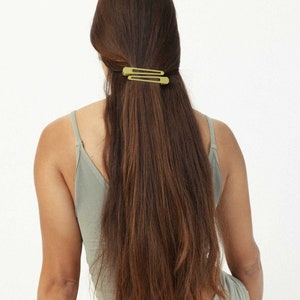 Triangle Olive Green Hair Clip 2 pk image 4