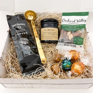 Coffee Lover Gift Box • Beste vriend •Mand • Persoonlijk cadeau• Verjaardag uniek cadeau • vrouw/man • Samengestelde Doos • Kaarsen