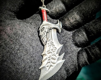 Blade of Chaos Necklace - Kratos, God of War, GoW, Sword, Fantasy, Gaming, Berserker, RPG